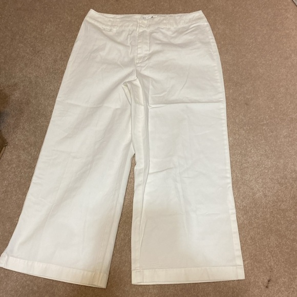Chadwicks winter white cropped pants women’s size 10, 100% cotton - Picture 2 of 8